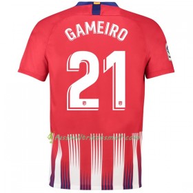 Günstige Fußballtrikots Atlético Madrid Gameiro 21 2018-2019 Kurzarm Heimtrikotsatz kaufen